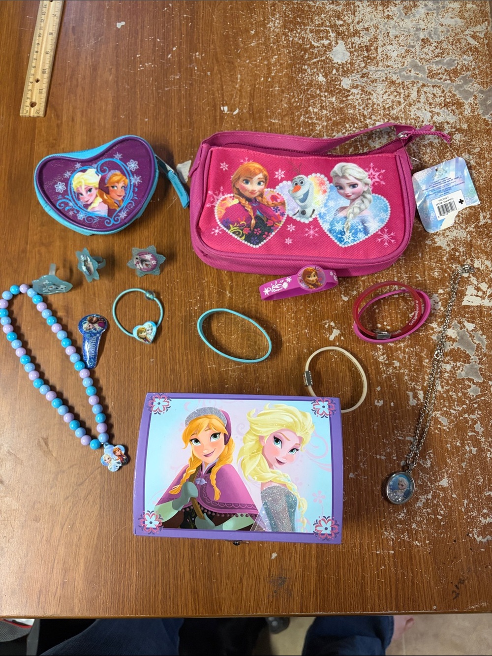 Disney Pink & Teal Frozen Character Accessories Set